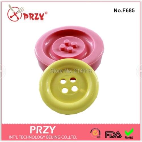 GOOD News!!!2015new Style Button Shaped Fondant Molds Fondant Cake Decoration Mold Wholesale Chocolate Silicon Moulds PRZY