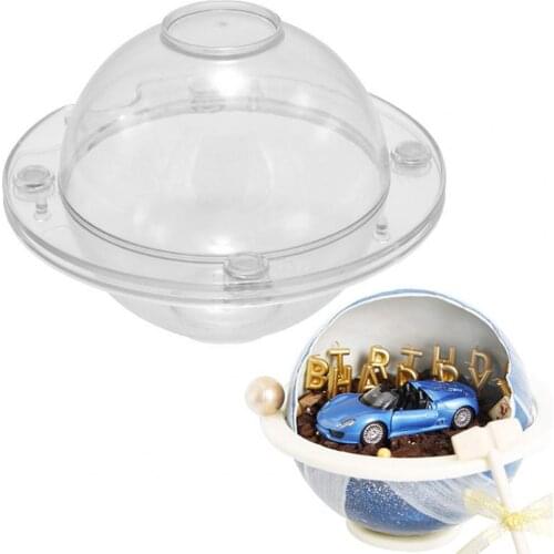Cake Mould Eco-friendly Planet Shape Plastic Fondant Baking Mould Supplies Party Wedding Decoration Ball for Home Kitchen