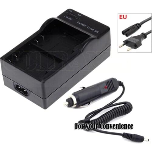 SJCAM Camera SJ4000 SJ5000 Wifi SJ6000 SJ7000 M10 Dual battery charger +Euro plug cable &car adapter cable(Cigarette Lighter)