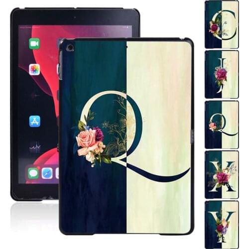 For Apple IPad 2 3 4 5 6 7 8/Mini 1 2 3 4 5/Air 1 2 3 4 A2072 A2316/Pro 9.7" 11" 10.5" A1934 A2068 Initial Name Slim Tablet Case