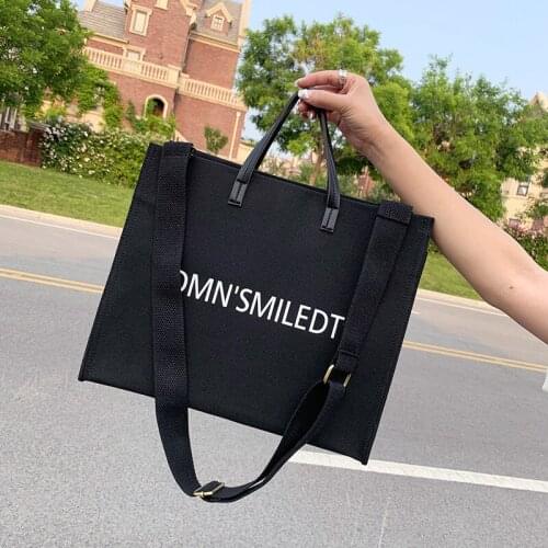 Womens Single Shoulder Bag Brand Classic Tote Bag Denim Canvas Female Shoulder Bag Large Capacity Shopping Purse Luxury Totes