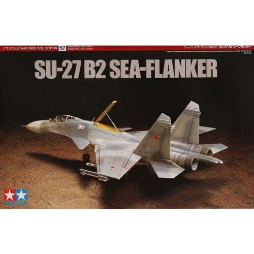 1/72 Tamiya assembled model Russian SU-27B2 Flanker fighter Collection Plastic Building Painting Model Toys 60757