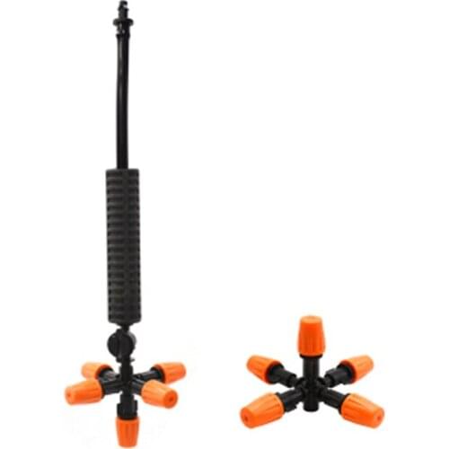 5 Way Greenhouse Misting Sprinkler Hanging Down Assembly For Garden Greenhouse Mist Drip Irrigation Fittings