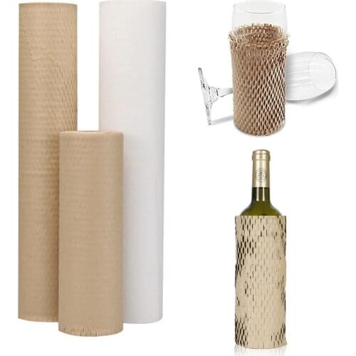 50CM Kraft Paper Roll Gift Packaging Honeycomb Paper Handmade Decorative Gift Packing Material Wedding Birthday Party Household