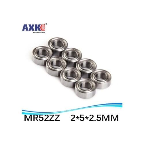 Free shipping 10pcs High quality Low-speed bearings MR52 Z MR52ZZ SMR52ZZ MR52Z L-520ZZW52 2x5x2. 5 mm 2*5*2.5 mm