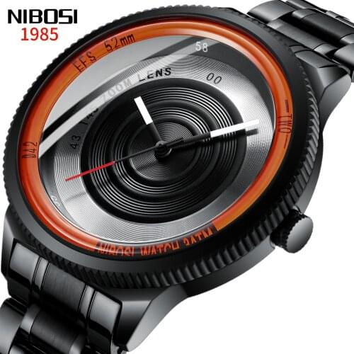 Vintage Camera Design Mens Watches Top Brand Luxurious Quartz Watch Men Waterproof Casual Male Dress Watches Relogio Masculino