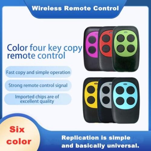 Color Four Buttons Can Be Copied Garage Door Wireless Remote Control Rolling Door Retractable Door 433Mhz Remote Control Key