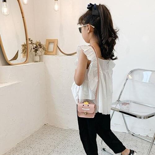 Children Kids PU Leather Coin Purses Mini Cute Candy Dinosaur Cartoon Wallet Girls Shoulder Messenger Bag