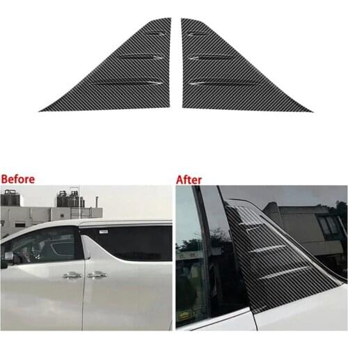For 2016-2020 Toyota Alphard Vellfire AH30 B Pillar Outside Window Trim Car Sticker