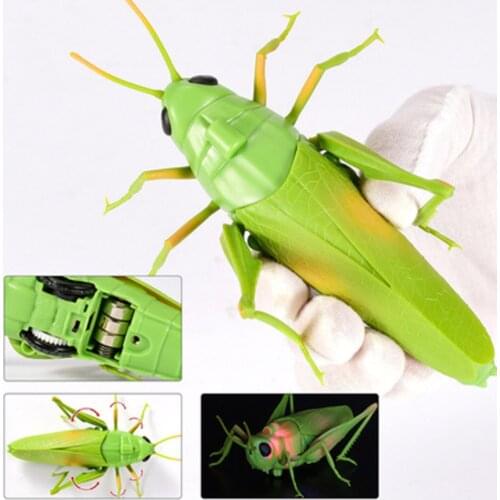 1pcs Electronic Toys Remote Control Grasshopper Remote Control Battery Powered Electronic Pets Interactive Toys Battery Toys