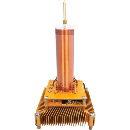 JIAYI Mini 72W Tesla Coil Plasma Speaker Bluetooth Music Tesla Wireless Transmission Test