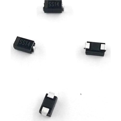 MCIGICM 100pcs ss14 sma 1n5819 smd 1A 40V do-214ac Schottky diode Hot sale
