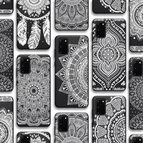 Fashion Mandala Case for Samsung Galaxy S21 A51 S20 A50 A71 A12 A70 S10 S9 S8 A52 A72 A21S S10e Note 20 10 9 Plus Ultra Lite TPU