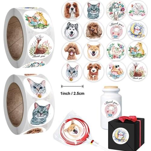 500pcs 2.5cm Cute Animal Stationery Stickers Teacher Encouragement Gift Decoration of Reward Kids Label Diary Scrapbook Sticker