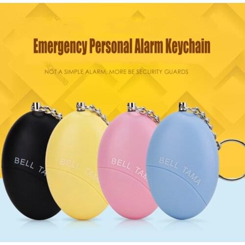 NEW Bell Tama Mini Keychain Personal Alarm 120dB Emergency Self Defense Alarm Keychain for Protecting Women Kid Built-in Battery