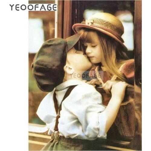 New Full Diy Diamond Painting Kit 5D Cross Stitch square Diamond Embroidery Boy and girl Diamond Mosaic painting Crafts