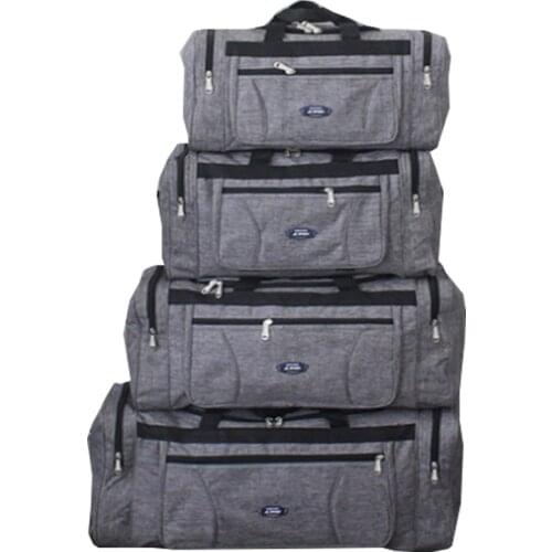 Plus Size Large Capacity Business Travel Oxford Cloth Waterproof Hand Luggage Big Bag Male Folding Weekend Duffle Travel Bag