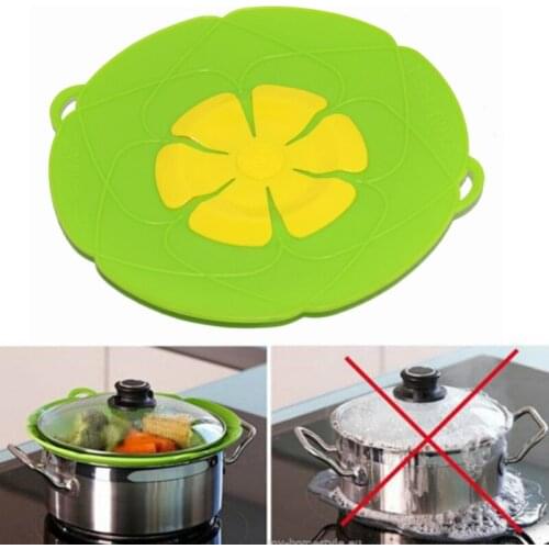 Silicone lid Spill Stopper Cover For Pot Pan Kitchen Accessories Cooking Tools Flower Cookware Utensil Other Kitchen Tool