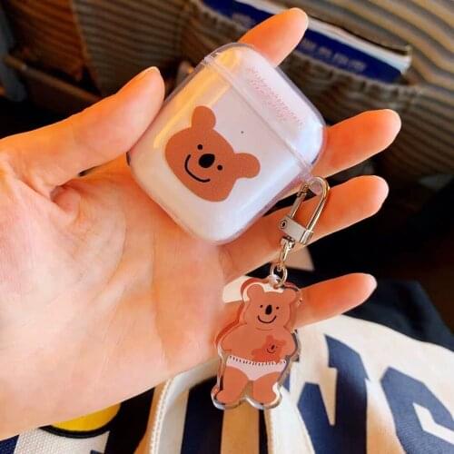 Korea Style Koala Airpods Earphone Cases 1 2 3 Keychain Protective Case Apple Headset For Air Pods Pro 3 Headphone Cover