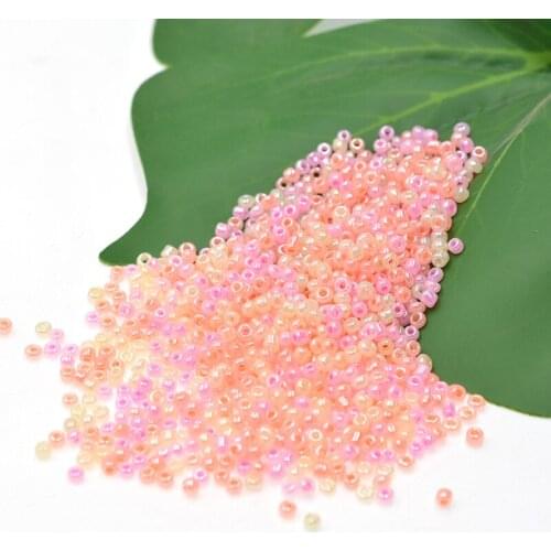 Cream Pink Beads Kids Yellow 2mm 1000pcs/lot Round Crystal Czech Glass Seed Beads DIY for Jewelry Making Bracelet Accessories