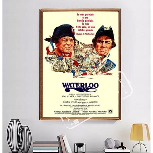 Waterloo Napoleon 1970 Sergei Bondarchuk Film Movie Decorative Poster Wall Canvas Sticker Home Decor