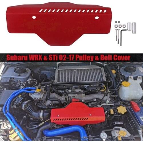 Car Generator Belt Pulley Belt Cover Pulley Protection Cover Car Accessories for Subaru WRX STi 2002-2017