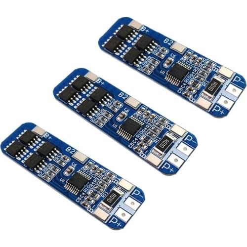 3 S 12V 18650 Li-Ion Battery Protection Board 11.1V 12.6V Anti-Overcharge Over-Discharge 10A Over-Current Protection