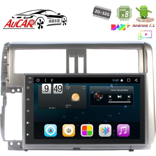 Android 7.1 9" GPS Navigation system for Toyota Prado 2010 - 2013 Octa core 1024*600 Bluetooth GPS radio WIFI 4G Car Stereo