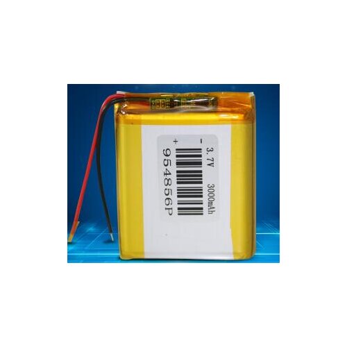 Free shipping 1pcs/lot 3.7V 954856 3000mAh polymer lithium battery li-ion rechargeable battery Rechargeable batteries