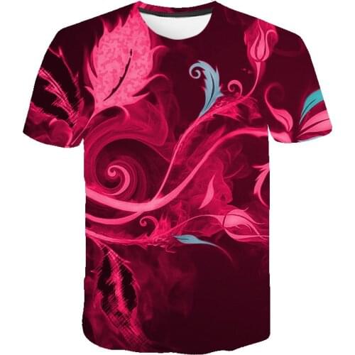 2020 New Mens Big Floral T Shirts Fashion Summer Mens Short Sleeve T-shirt Casual Preppy Style 3D Print Tshirt For Man Clothes