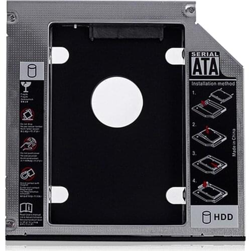 Maikou 9.5mm SATA 2nd SSD HDD Hard Drive Caddy for DVD-ROM / CD- BLACK