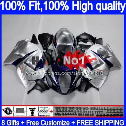 Injection For SUZUKI Hayabusa GSXR 1300 2008 2009 10 11 12 29MC.228 GSXR-1300 GSXR1300 08 09 2010 2011 2012 Blue silver Fairing