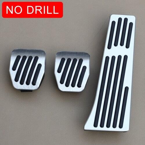 LHD Manual Gas Brake Clutch Pedal Pad Covers Kit For BMW E89 E90 E92 F07 F10 F25