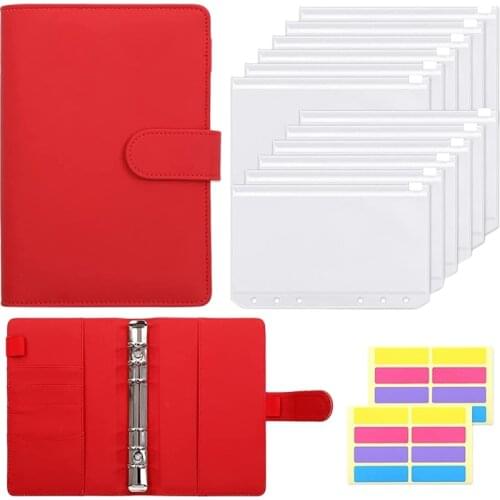Budgeting Cash Envelope, 15 Pcs Budget Binders Set, With Cash Envelope, A6 Binder, For Saving Money Envelope Storage Bag