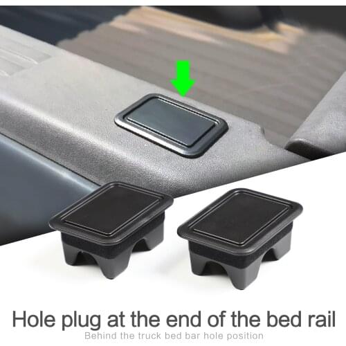 Smabee Bed Rail Stake Pocket Covers for 2019-2021 Dodge RAM 1500 2500 3500 Accessories Truck Pickup Bucket Caps Rail Hole Plugs