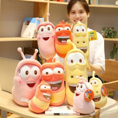 Larva Toys Plush Insect Toys Stuffed Cute Doll Larva Insect Plush Toys Cartoon Doll Amine Doll for Kids Gift