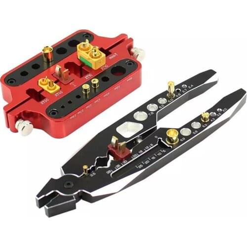 RC metal mini red soldering tool holder model car drone marine welding tool T plug connector XT60 XT90