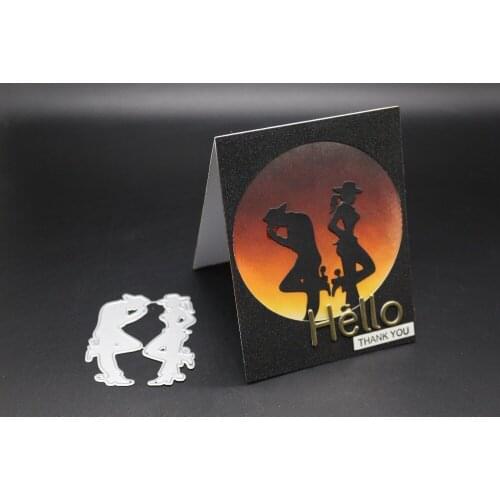 AZSG Fashionable Gentlemen Madam Cutting Dies For DIY Scrapbooking Dies Decoretive Embossing DIY Decoative Cards Die Cutter