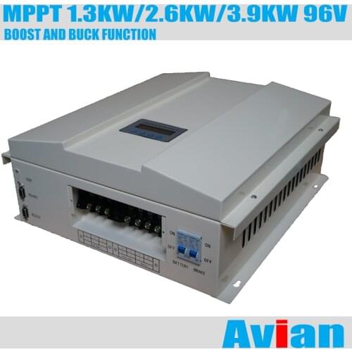 MPPT 1.3KW 2.6KW 3.9KW 96V Wind Solar Hybrid Controller CE Free Software RS232 with Boost Charing and Buck Function