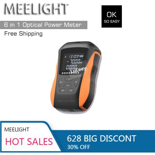 2020 New Optical Power Meter Red Laser 6 in 1 High Precision Mini Red Fiber Pen 15km Rechargeable Fiber Light Tester Light 650mw