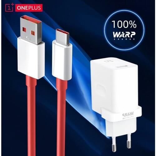 Original for OnePlus Warp Charge 30 Power Adapter EU US 30W Dash Charge for Oneplus 8 7 7T 7T Pro 6T Nord Fast Charger Cable