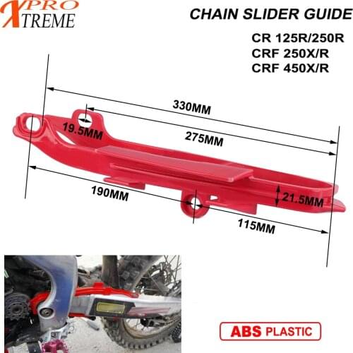 Motorcycles Plastic Chain Slider Sliding Swingarm Guide for HONDA CR125R CR250R CRF250R 250X 450R 450X