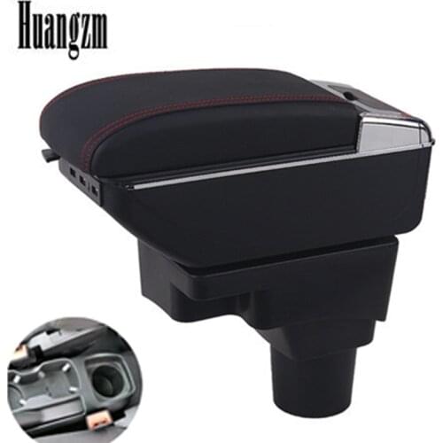 Armrest box For Chevrolet Sonic/Aveo 2012-2018 Center Centre Console Storage Box USB Charging ashtray with