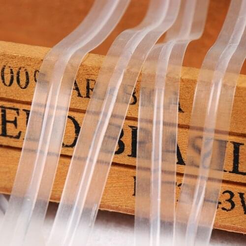 100 Yards 1.0cm invisible non-slip transparent with yarn underwear evening dress wedding dress transparent bands