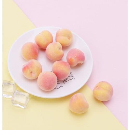 20pcs Lifelike Simulation Artificial Peach Fake Fruit Disply Home Party Decor