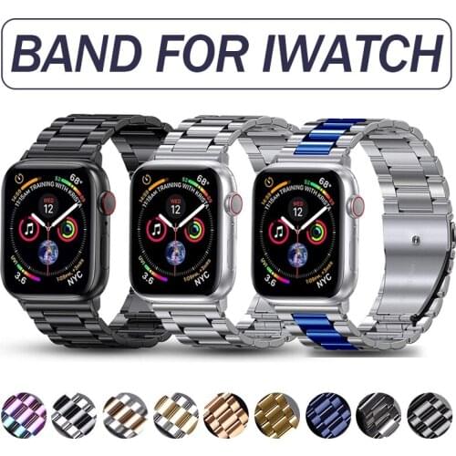 Stainless Steel Strap for Apple Watch Series 6 SE 5 4 3 42/38/40/44MM Metal Watchband Bracelet Band for IWatch Accessories Wrist