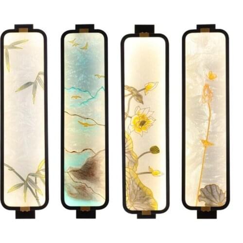 Luxurious Glaze Painting Led Wall Lamp Foyer Post-Modern Fashion Creative Colorful Porch Light 66cm 2043