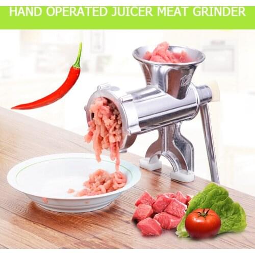 Hand Operated Juicer Food Meat Grinder Durable Household Manual Juice Squeezer Press Extractor Meat Fruit Vegetable Wheatgrass
