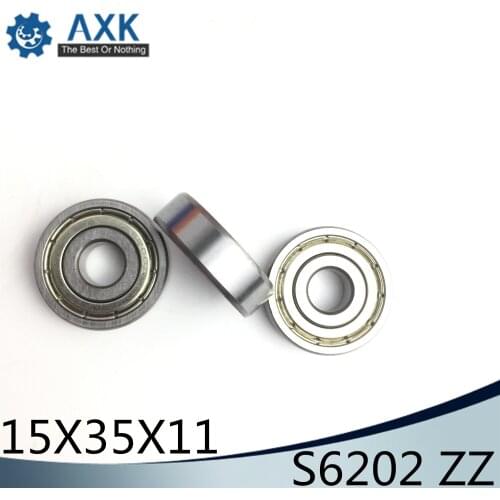 S6202ZZ Bearing 15*35*11 mm ( 10PCS ) ABEC-1 S6202 Z ZZ S 6202 440C Stainless Steel S6202Z Ball Bearings