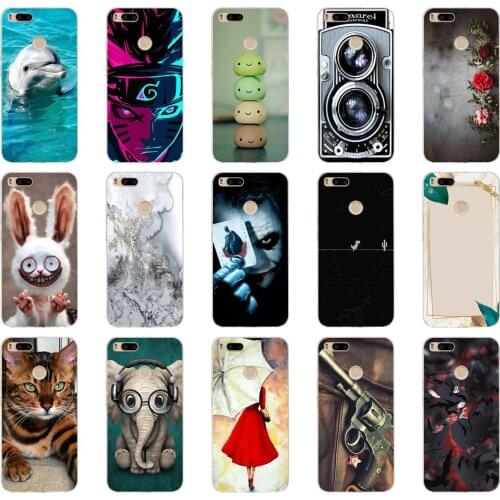 Silicone Cover For Xiaomi MI A1 Case Full Protection Soft tpu Back Cover Phone Cases For Xiomi MI A1 bumper Coque 6